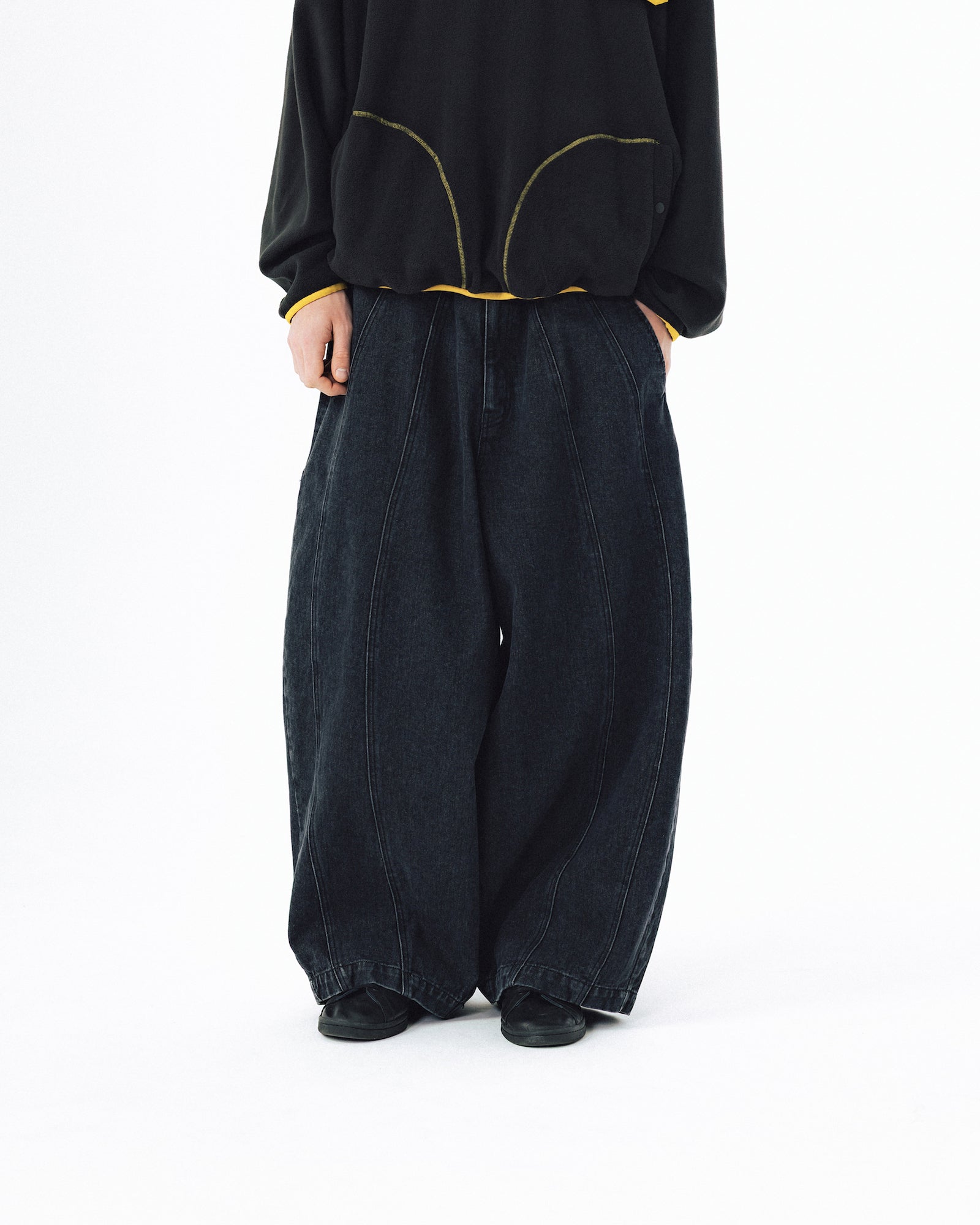 Balloon Iconic Denim Pants - Washed Black