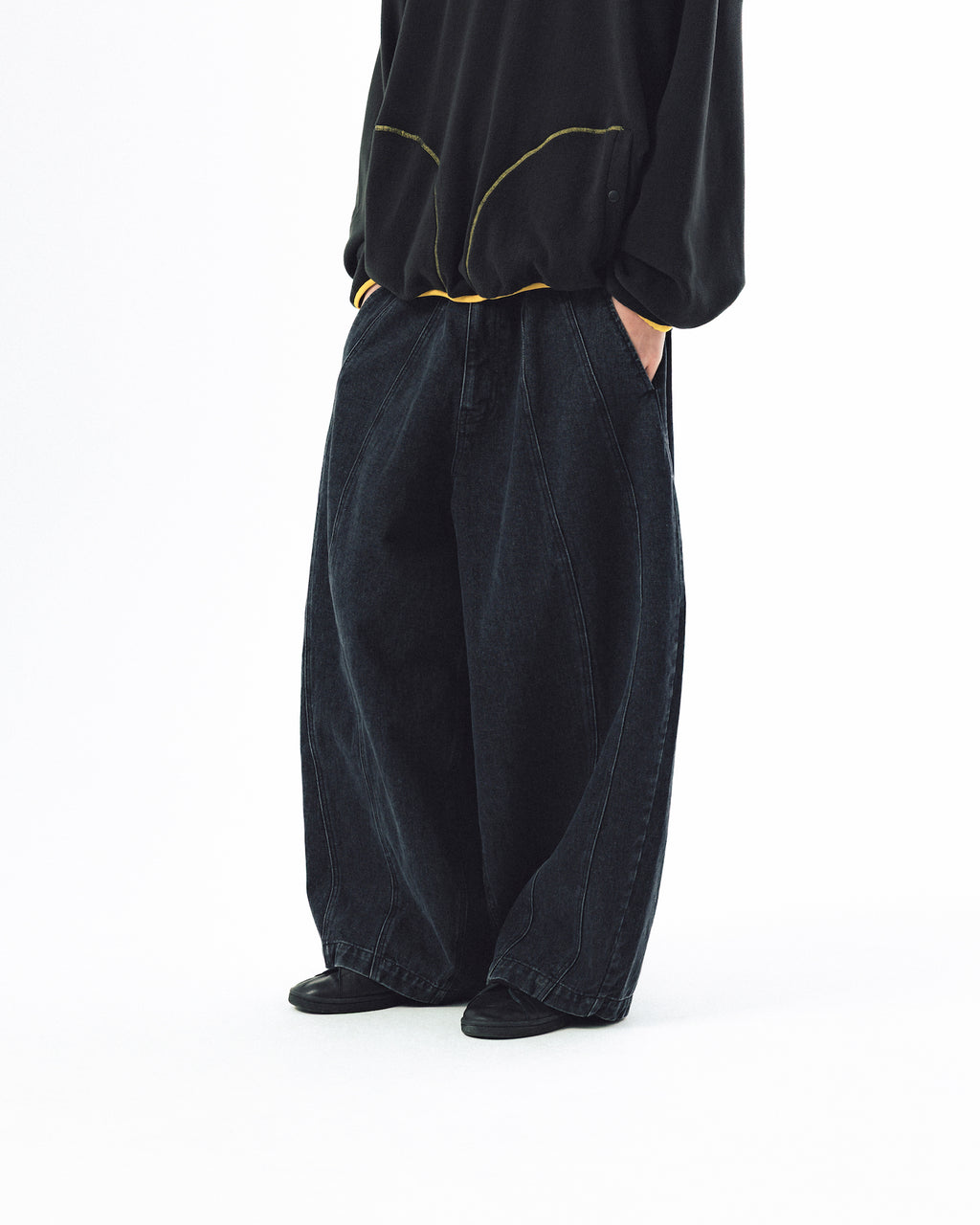 Balloon Iconic Denim Pants - Washed Black