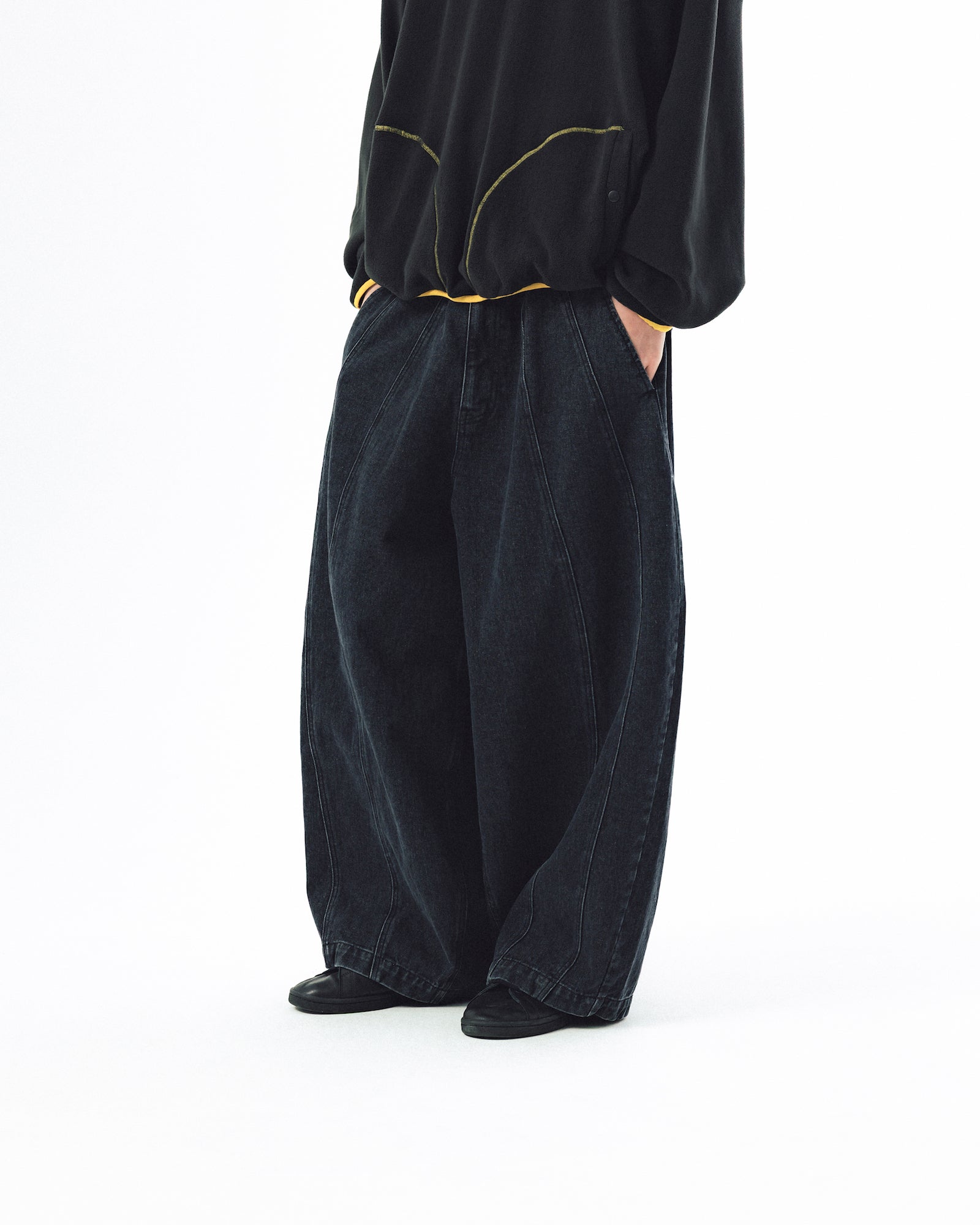Balloon Iconic Denim Pants - Washed Black