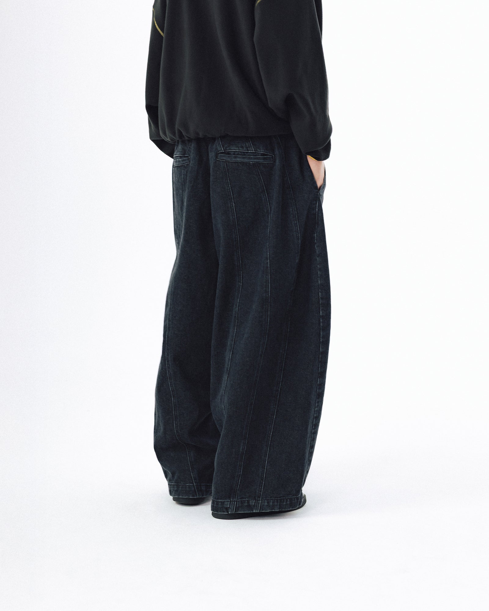 Balloon Iconic Denim Pants - Washed Black