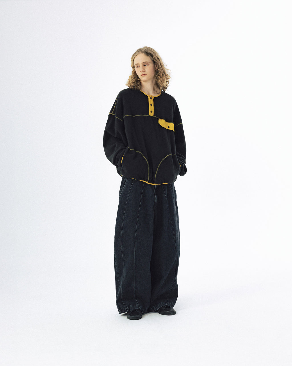 Balloon Iconic Denim Pants - Washed Black