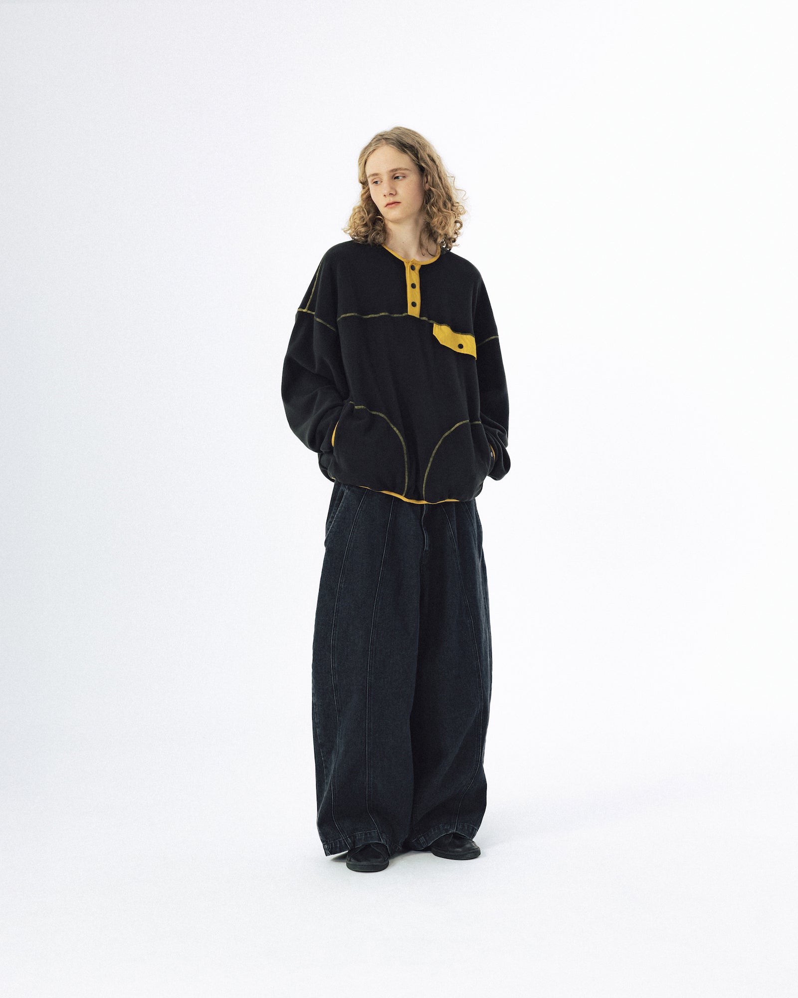 Balloon Iconic Denim Pants - Washed Black