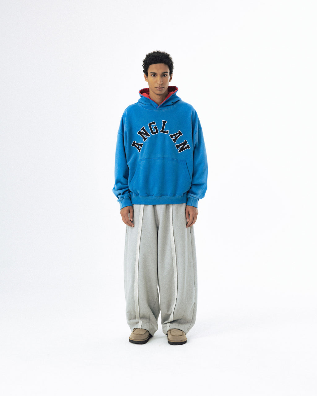 Mid-Line Balloon Sweat Pants - Melange Grey