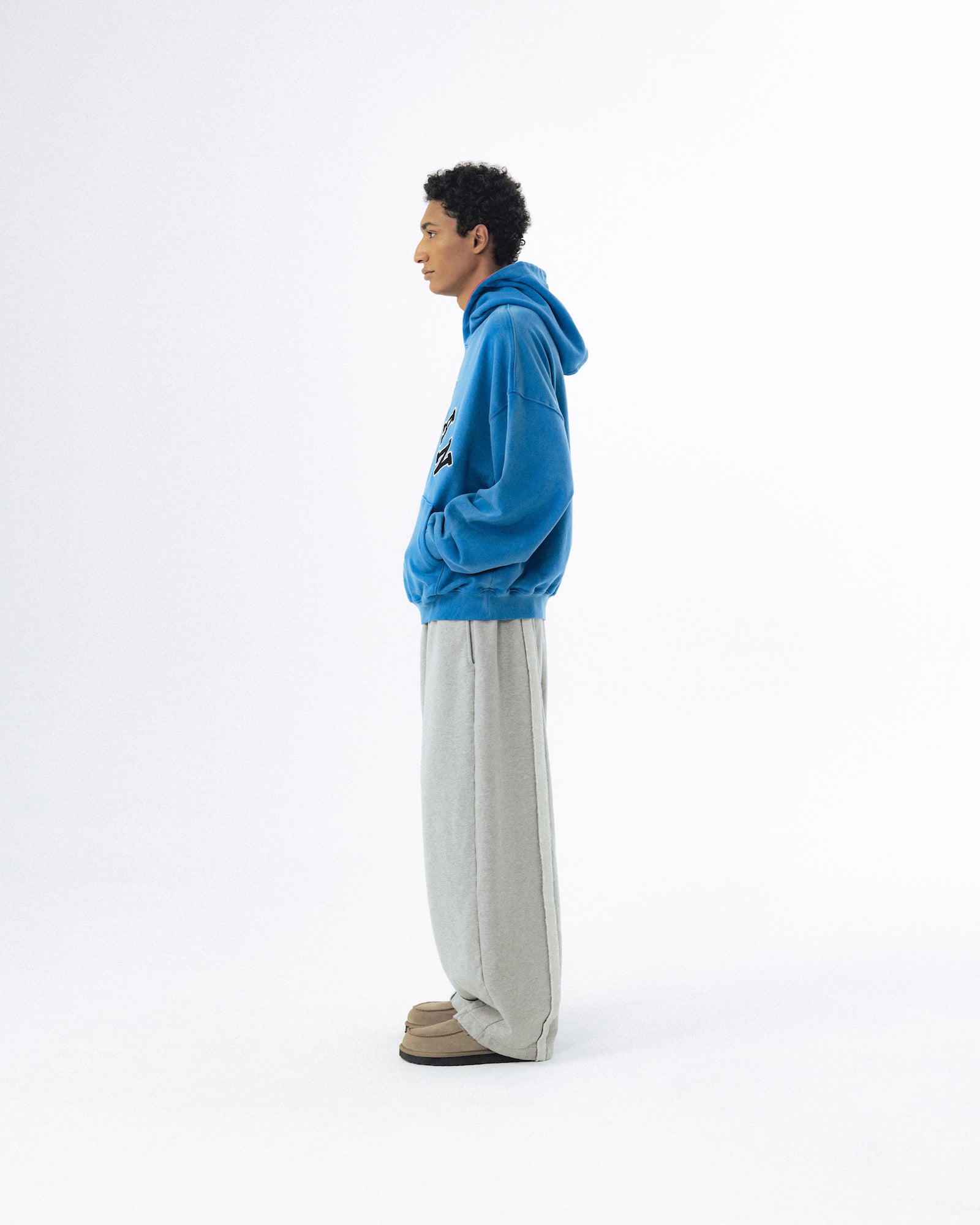 Mid-Line Balloon Sweat Pants - Melange Grey