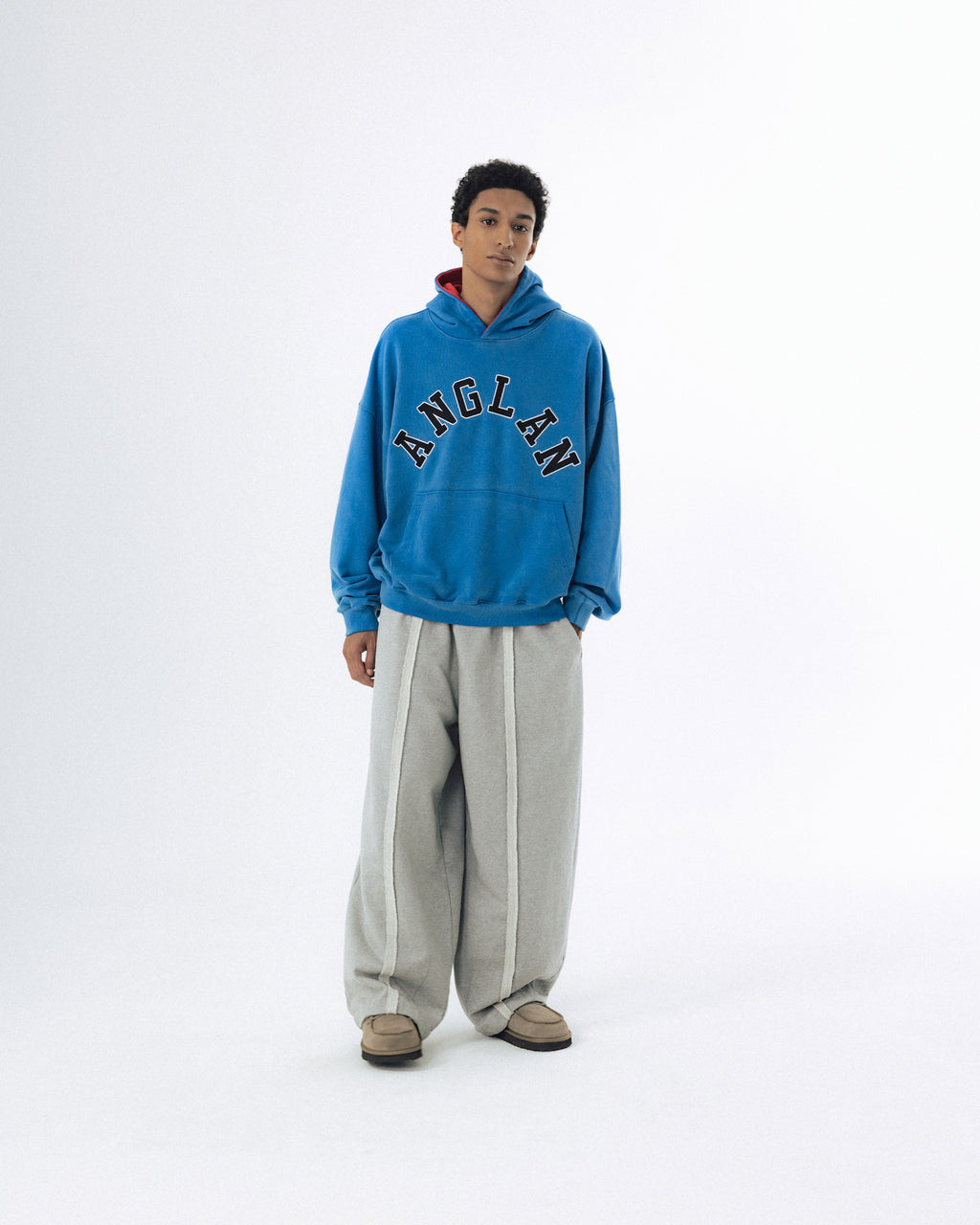 Mid-Line Balloon Sweat Pants - Melange Grey