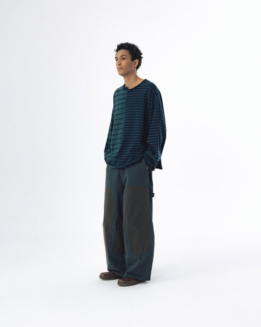 Unbalanced Stripe Long Sleeve - Green