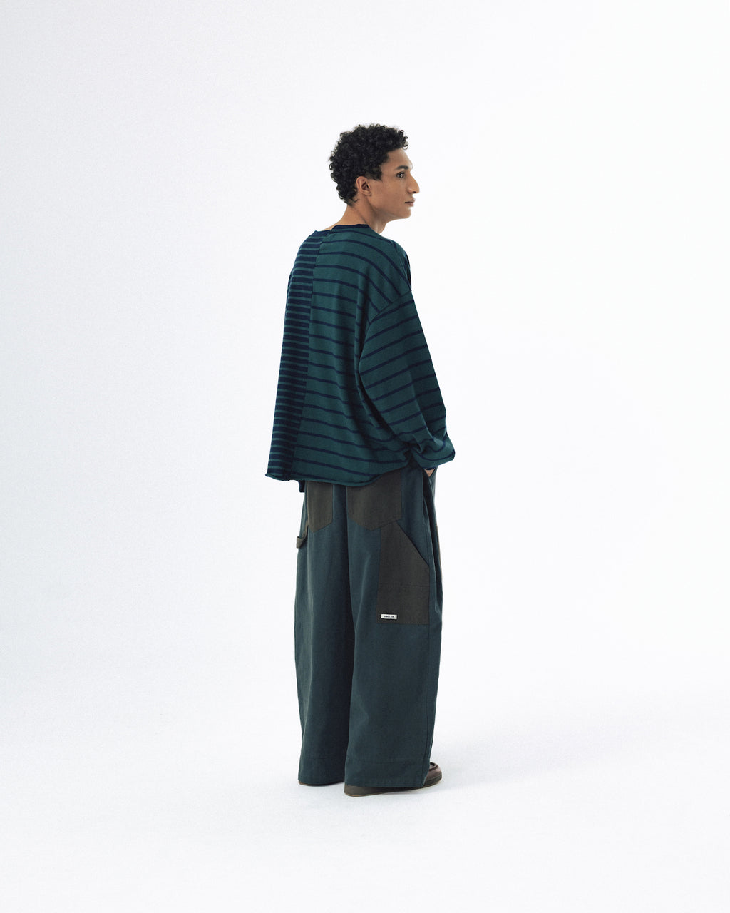 Unbalanced Stripe Long Sleeve - Green