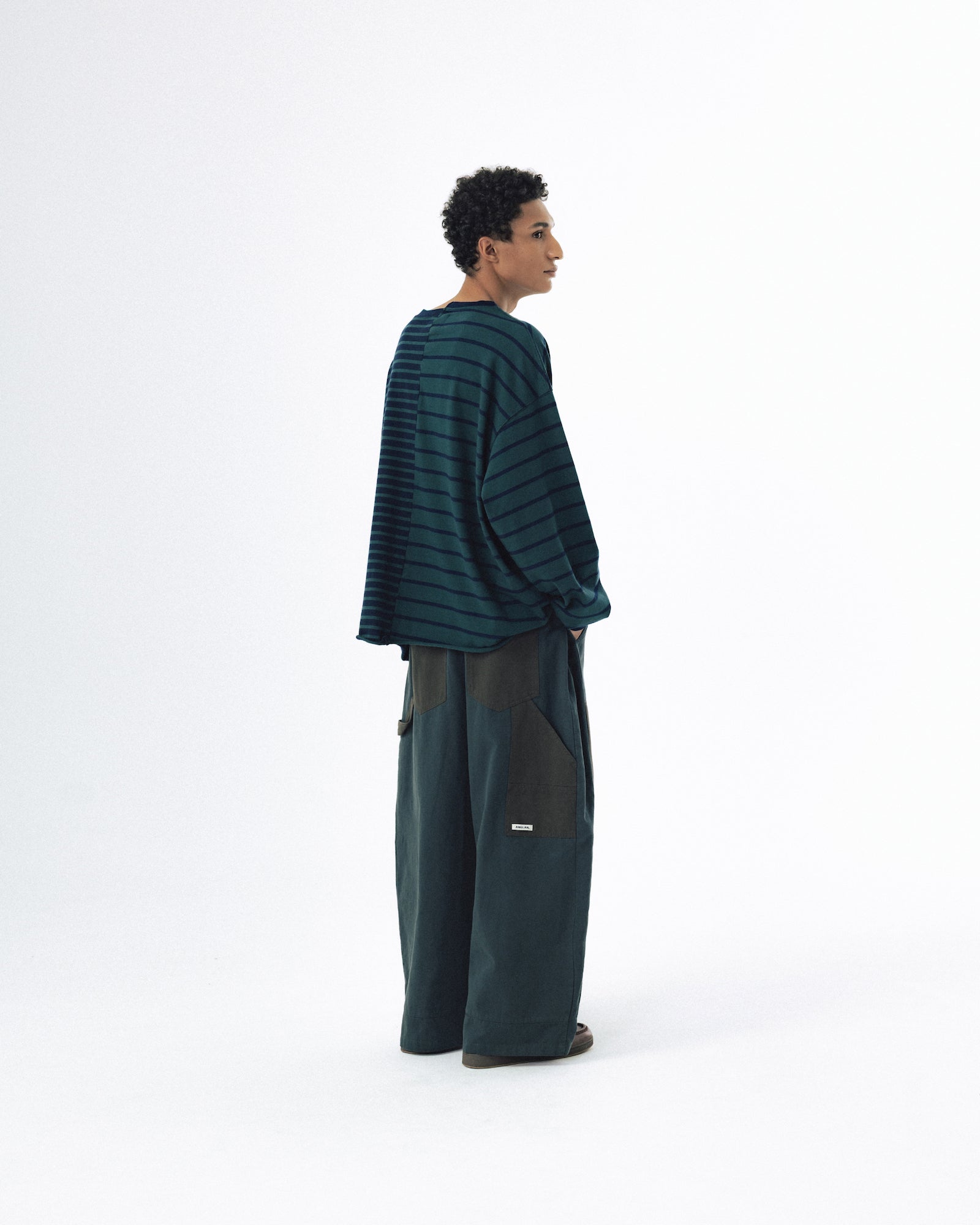 Unbalanced Stripe Long Sleeve - Green