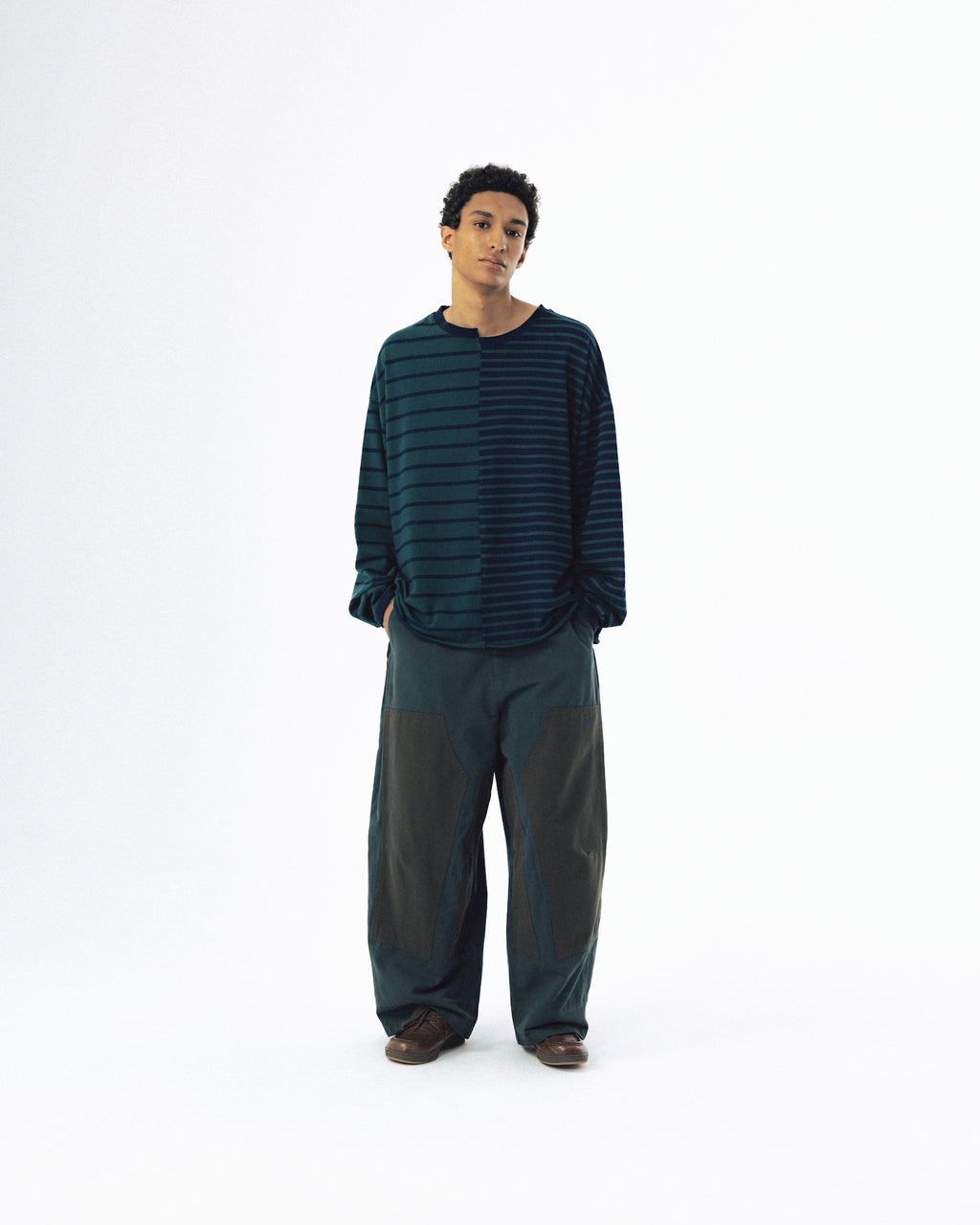 Unbalanced Stripe Long Sleeve - Green