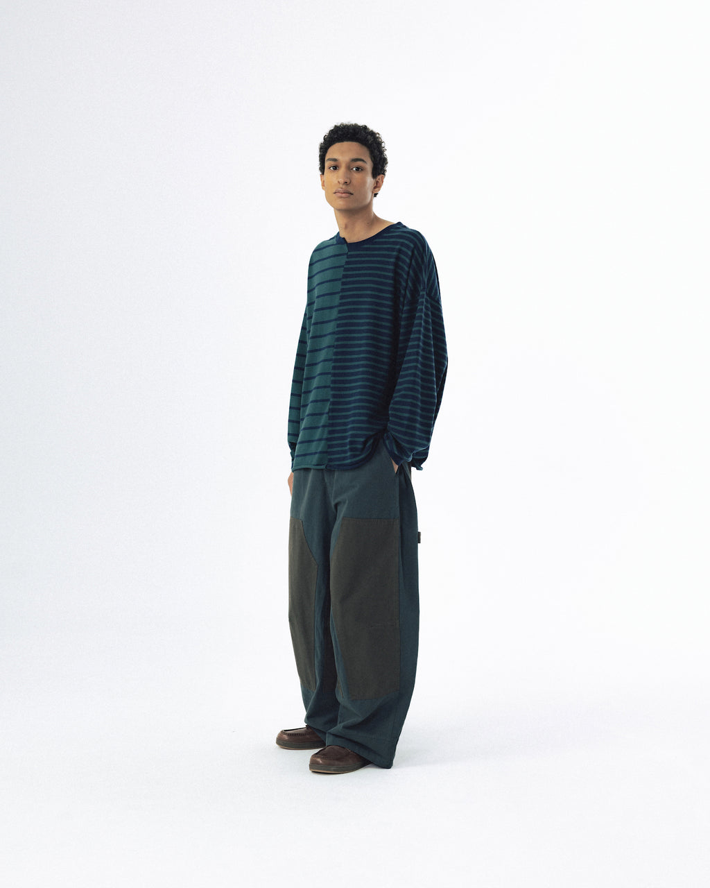 Unbalanced Stripe Long Sleeve - Green