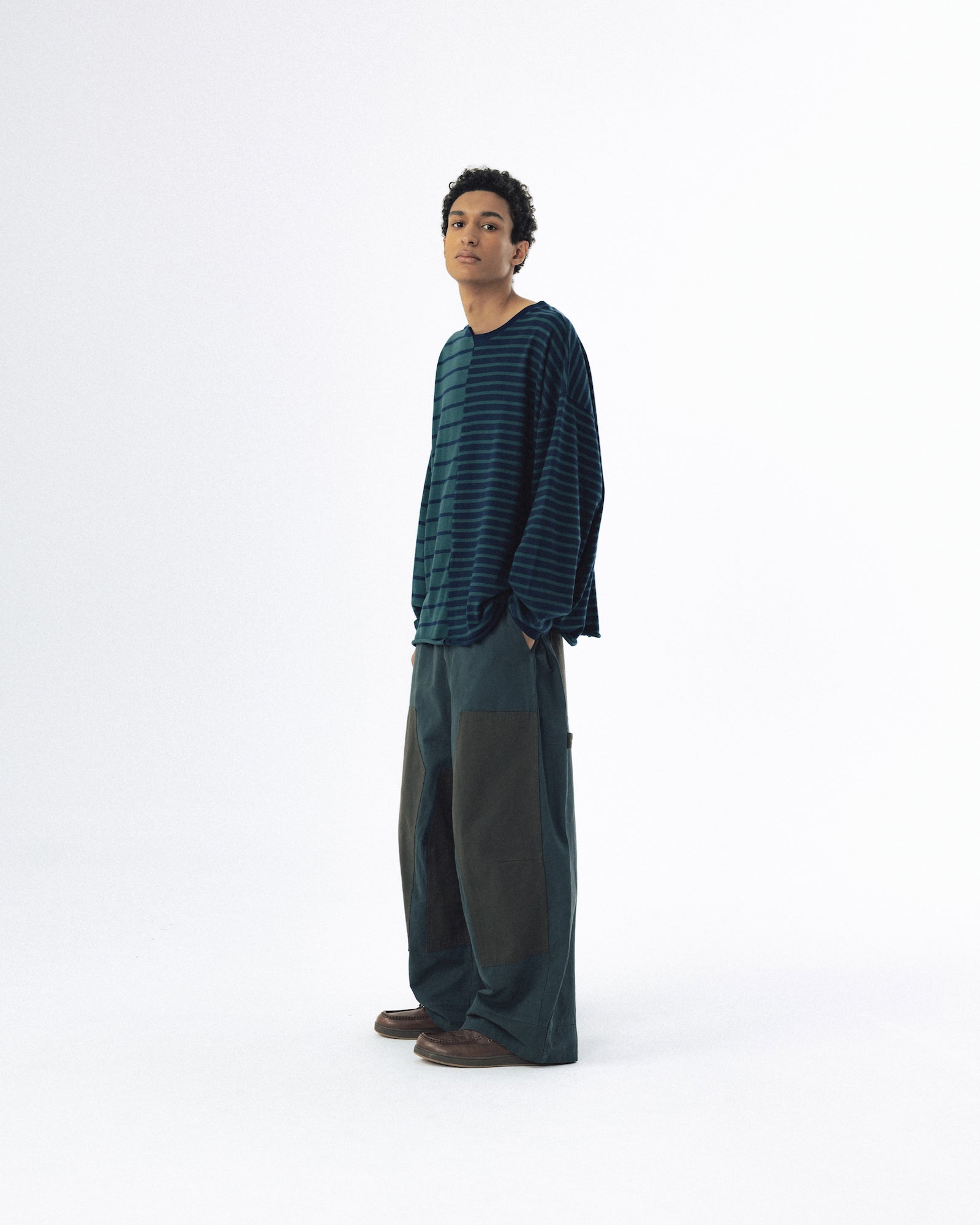 Unbalanced Stripe Long Sleeve - Green