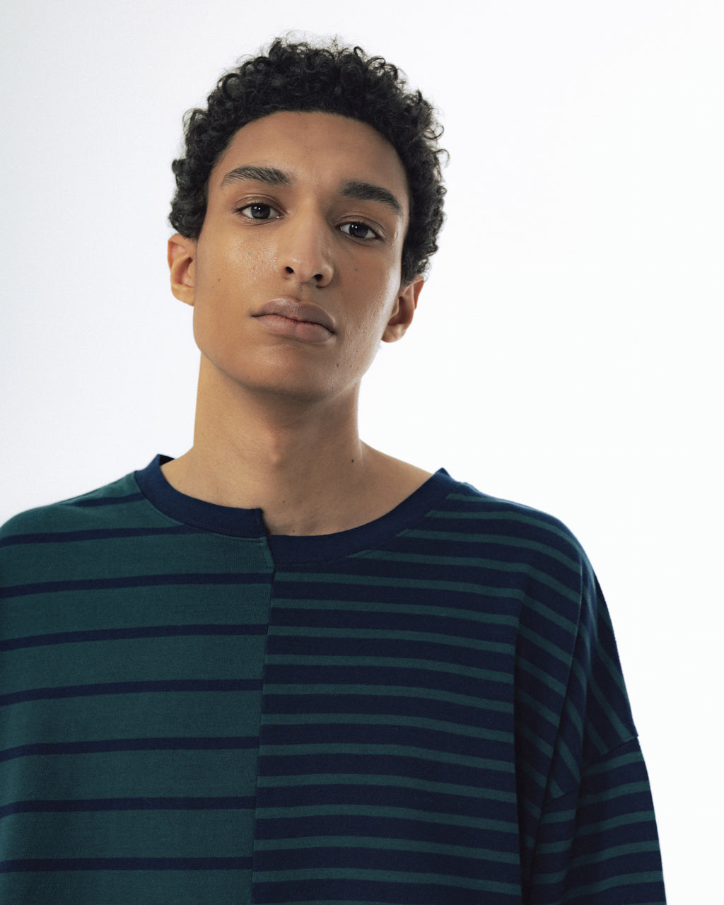Unbalanced Stripe Long Sleeve - Green