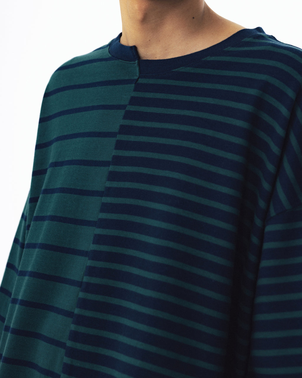 Unbalanced Stripe Long Sleeve - Green