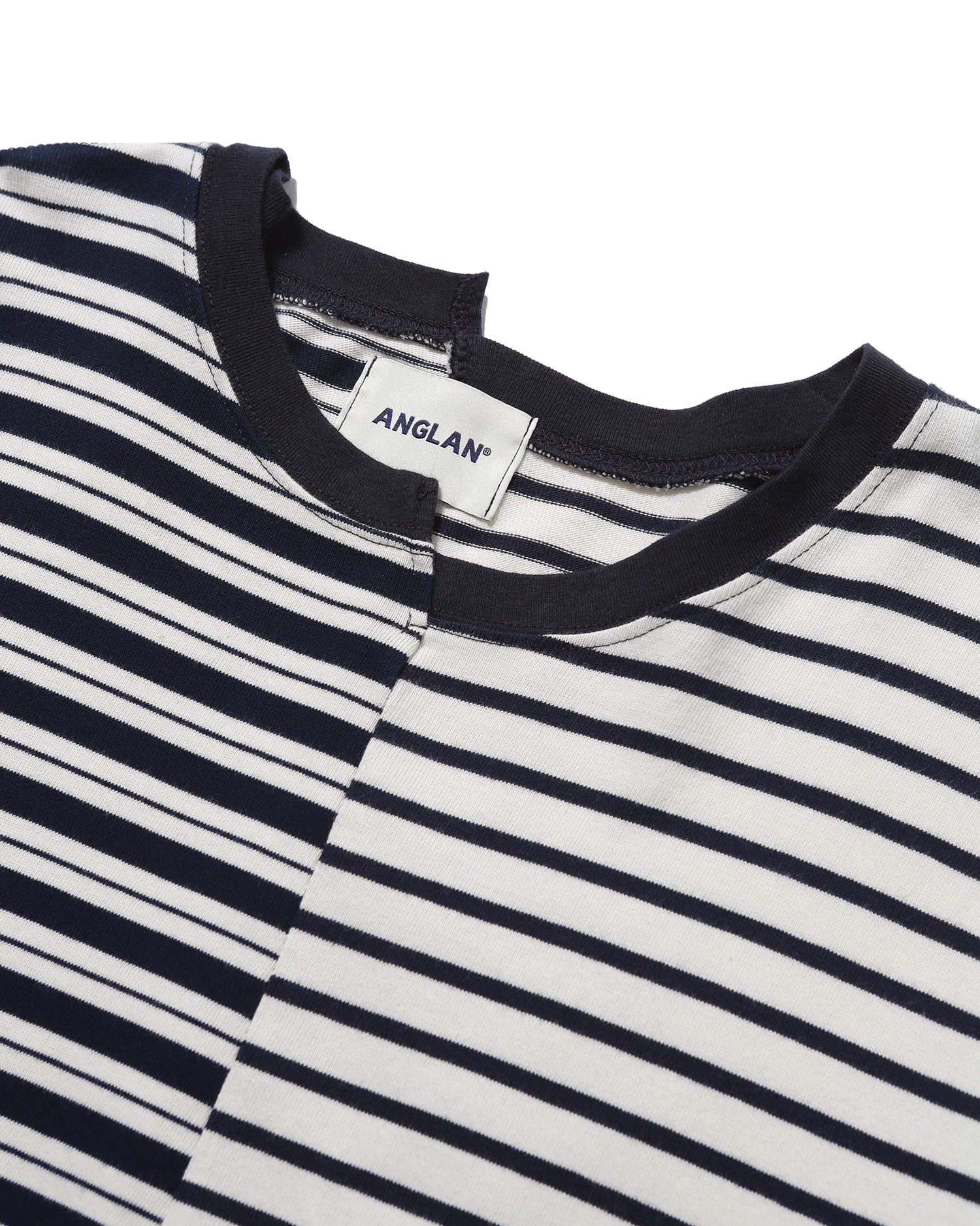 Unbalanced Stripe Long Sleeve - Navy