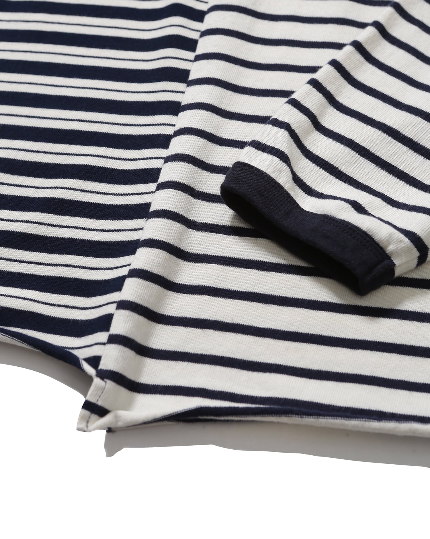 Unbalanced Stripe Long Sleeve - Navy