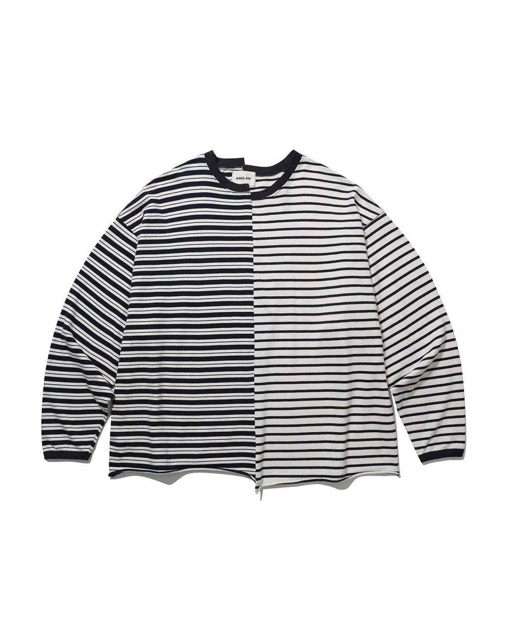Unbalanced Stripe Long Sleeve - Navy