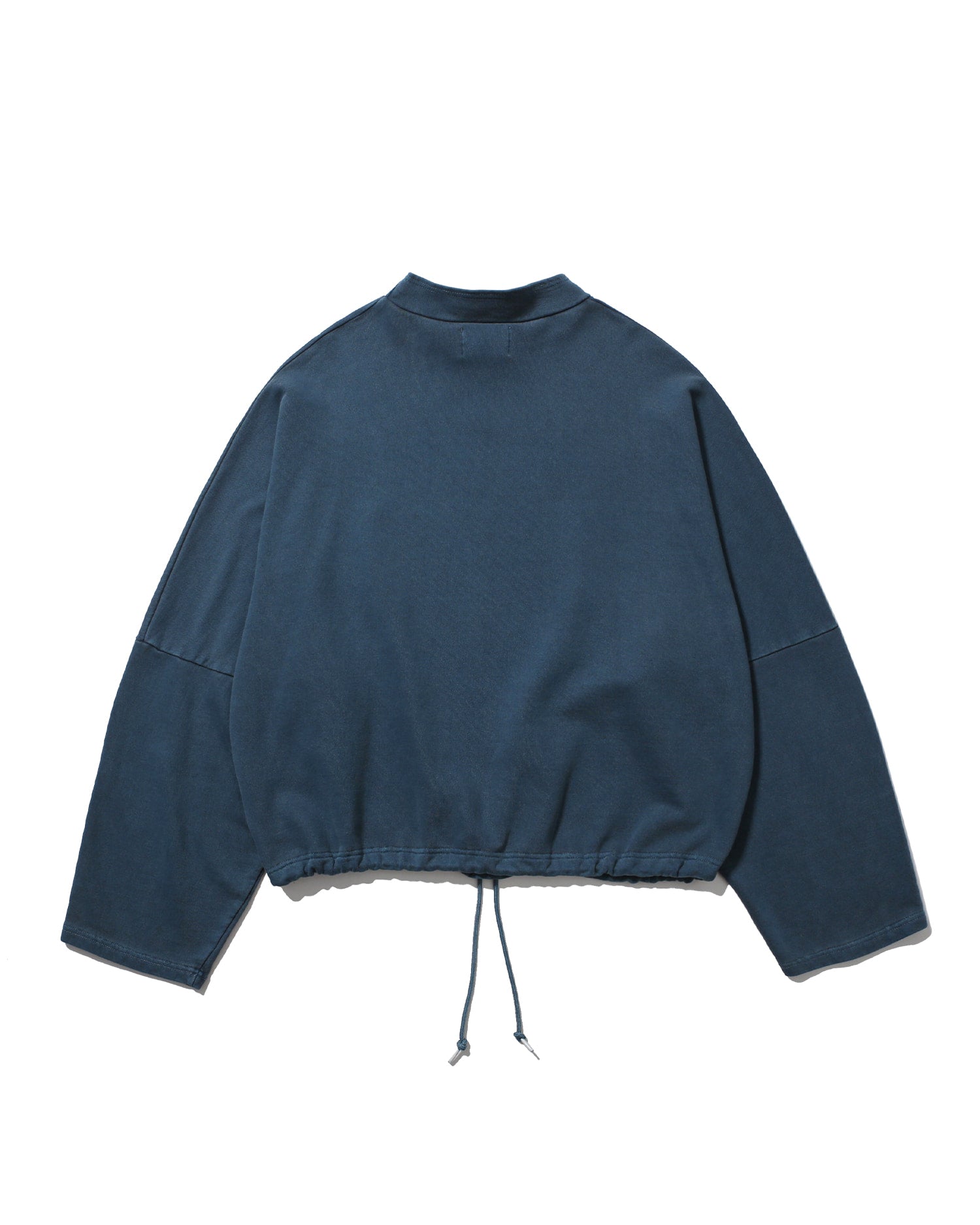 Pigment High-Neck Sweat Shirt - Washed Navy