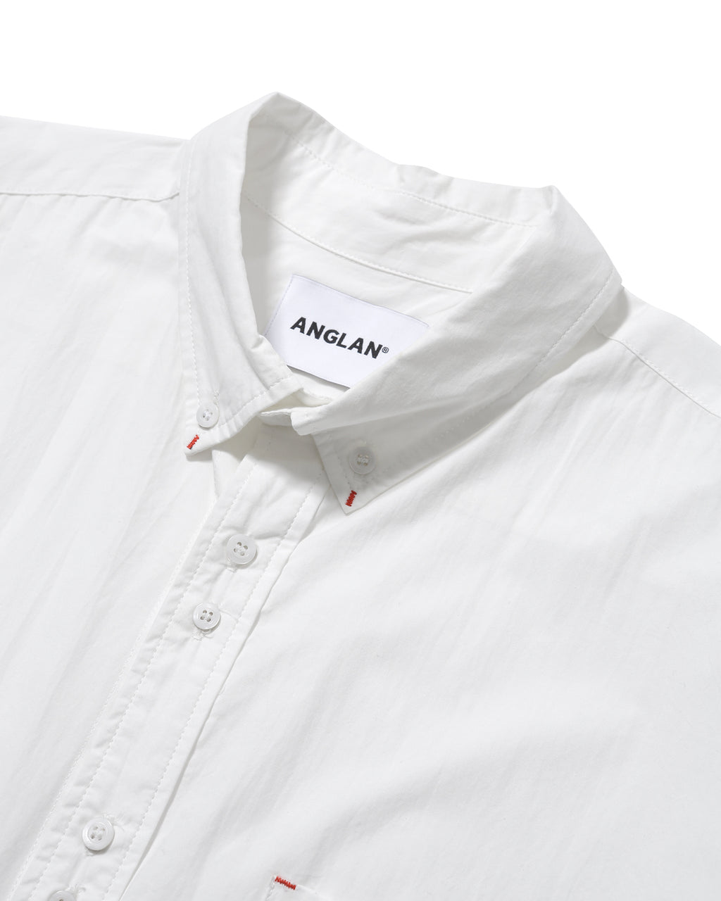 Double Button Solid Shirt - White