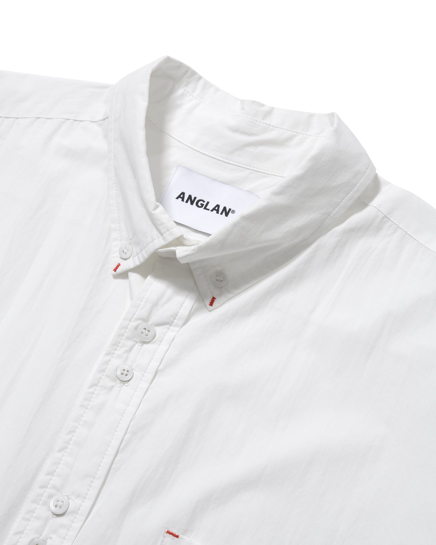 Double Button Solid Shirt - White