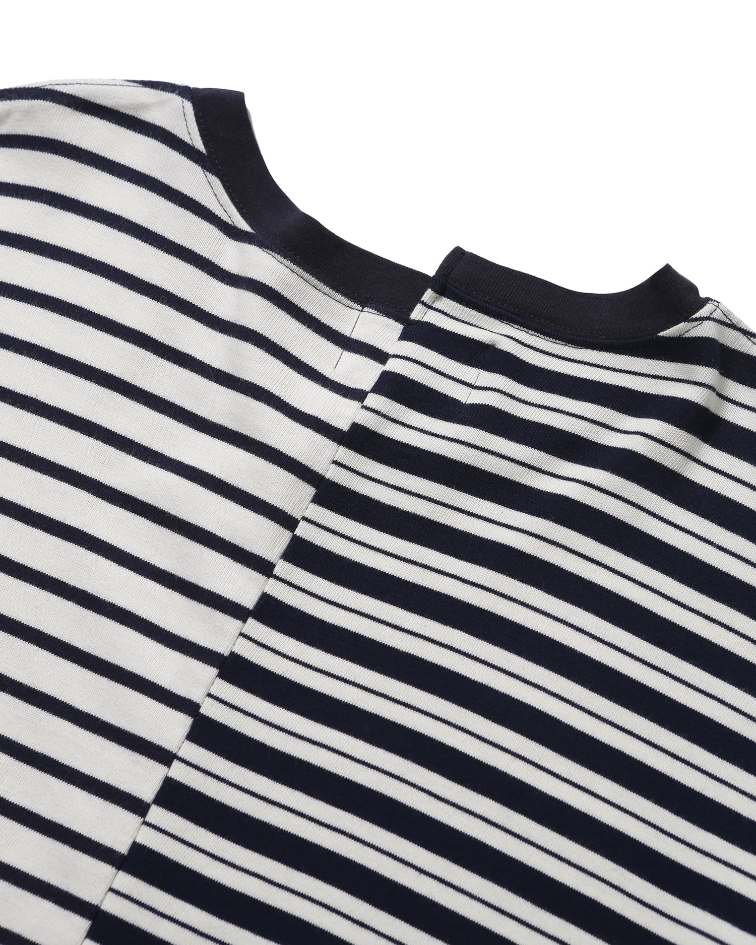 Unbalanced Stripe Long Sleeve - Navy