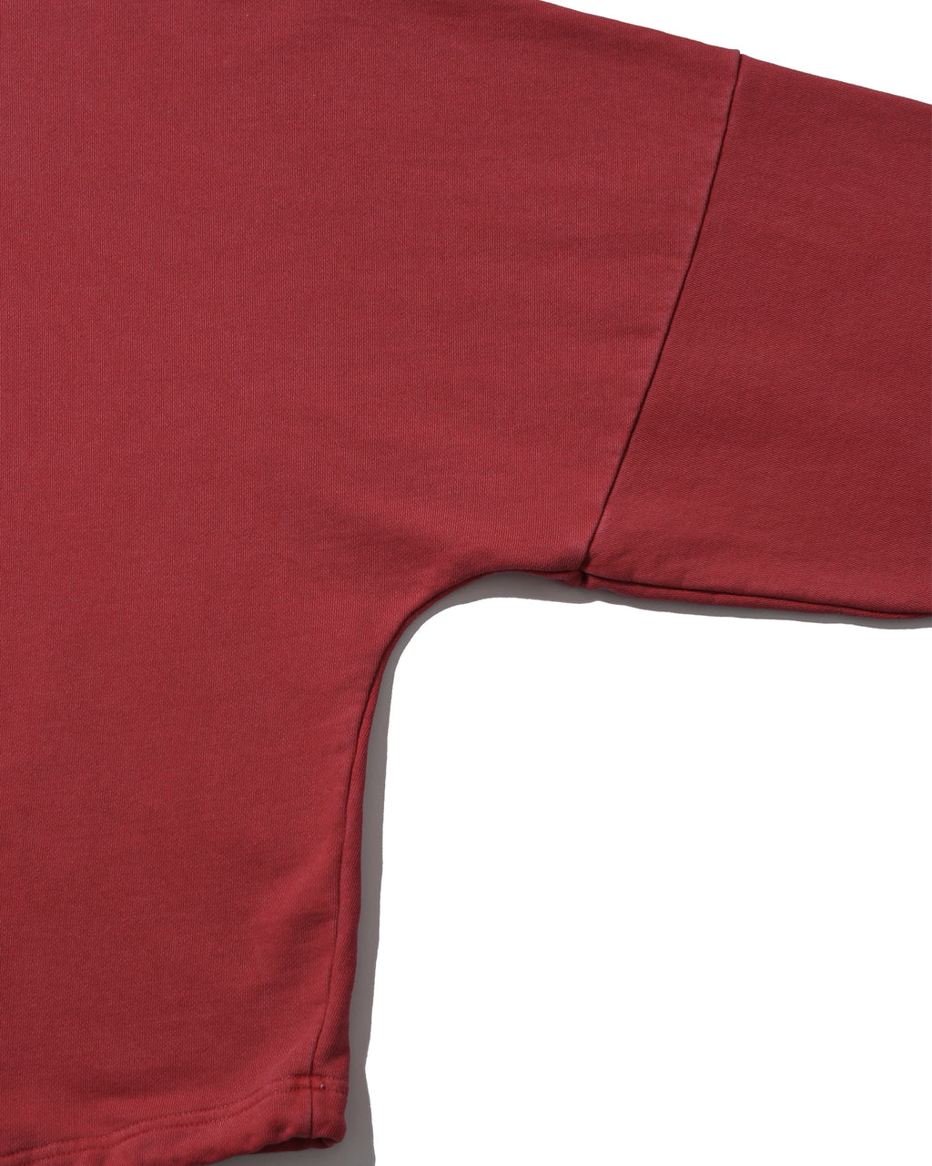 Pigment High-Neck Sweat Shirt - Washed Red