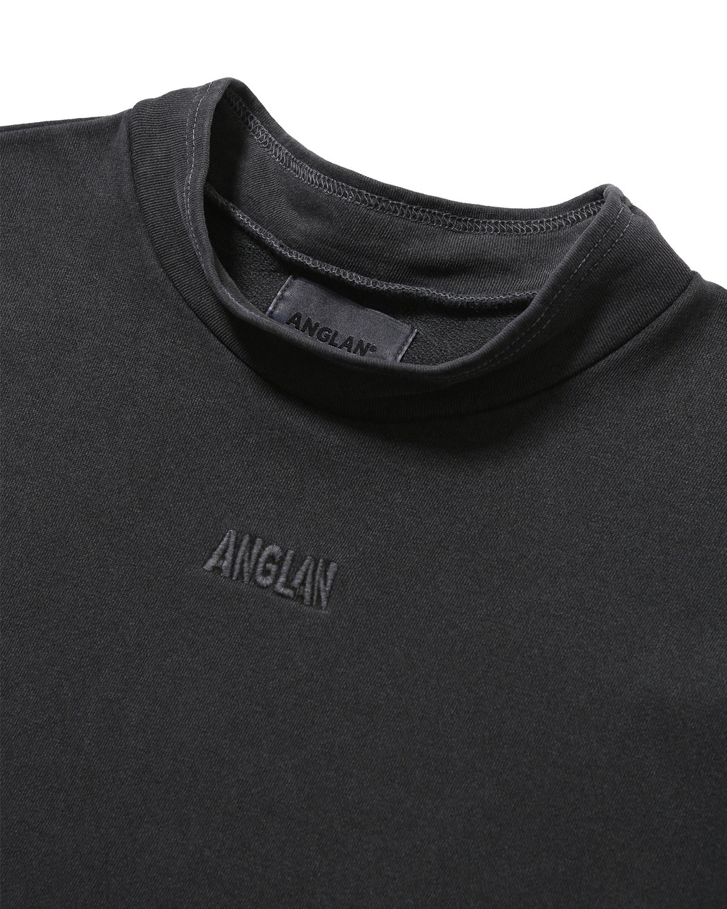 Pigment High-Neck Sweat Shirt - Washed Grey