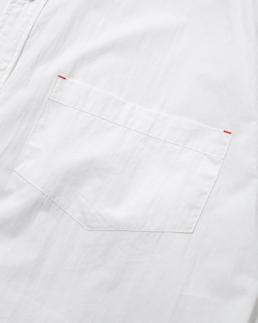 Double Button Solid Shirt - White