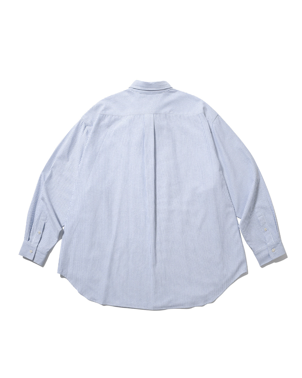 Double Button Striped Shirt - Blue