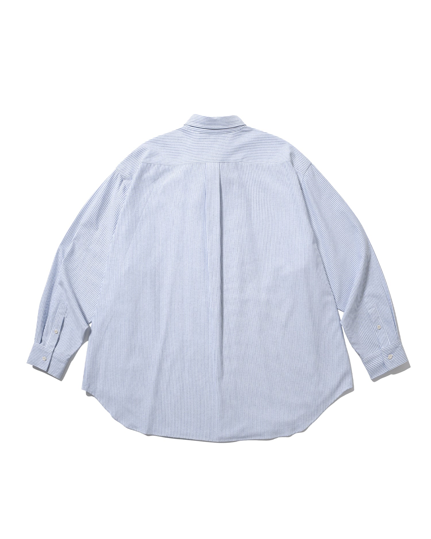 Double Button Striped Shirt - Blue