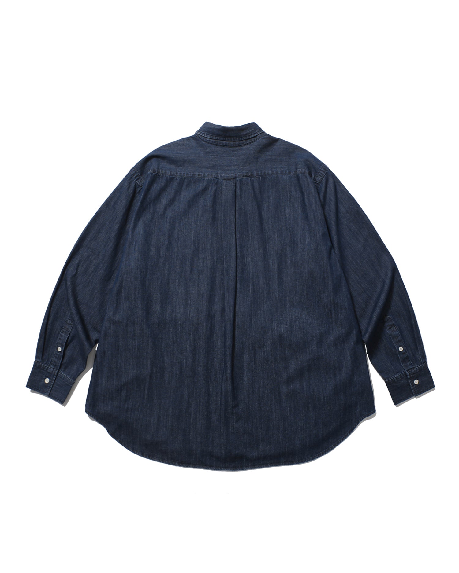 Double Button Solid Shirt - Indigo