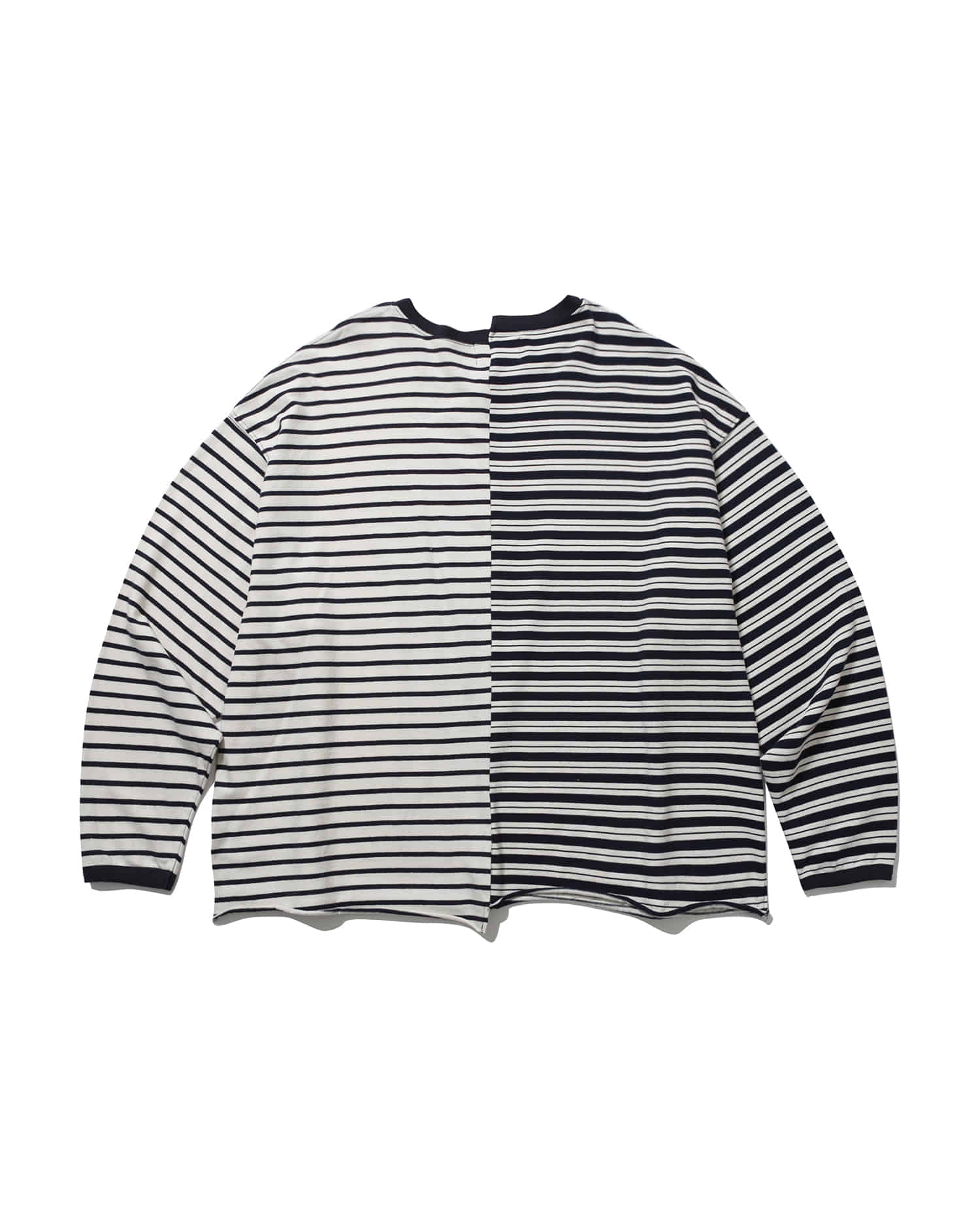 Unbalanced Stripe Long Sleeve - Navy