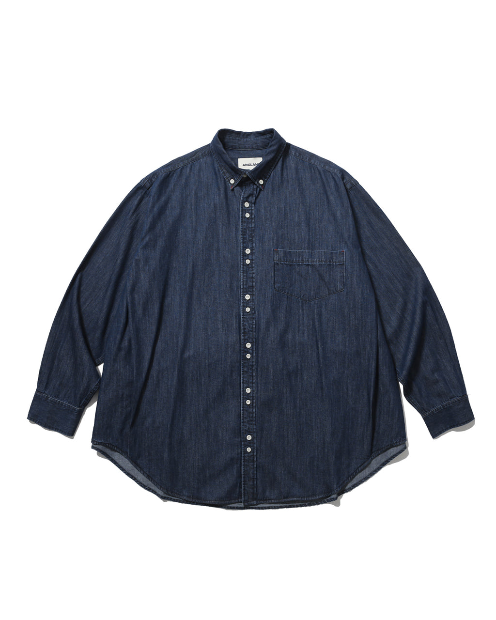 Double Button Solid Shirt - Indigo