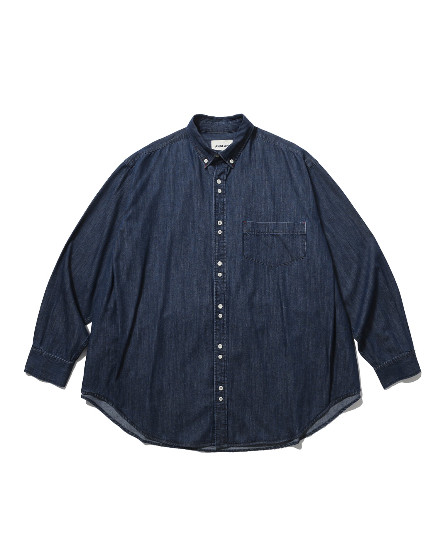 Double Button Solid Shirt - Indigo