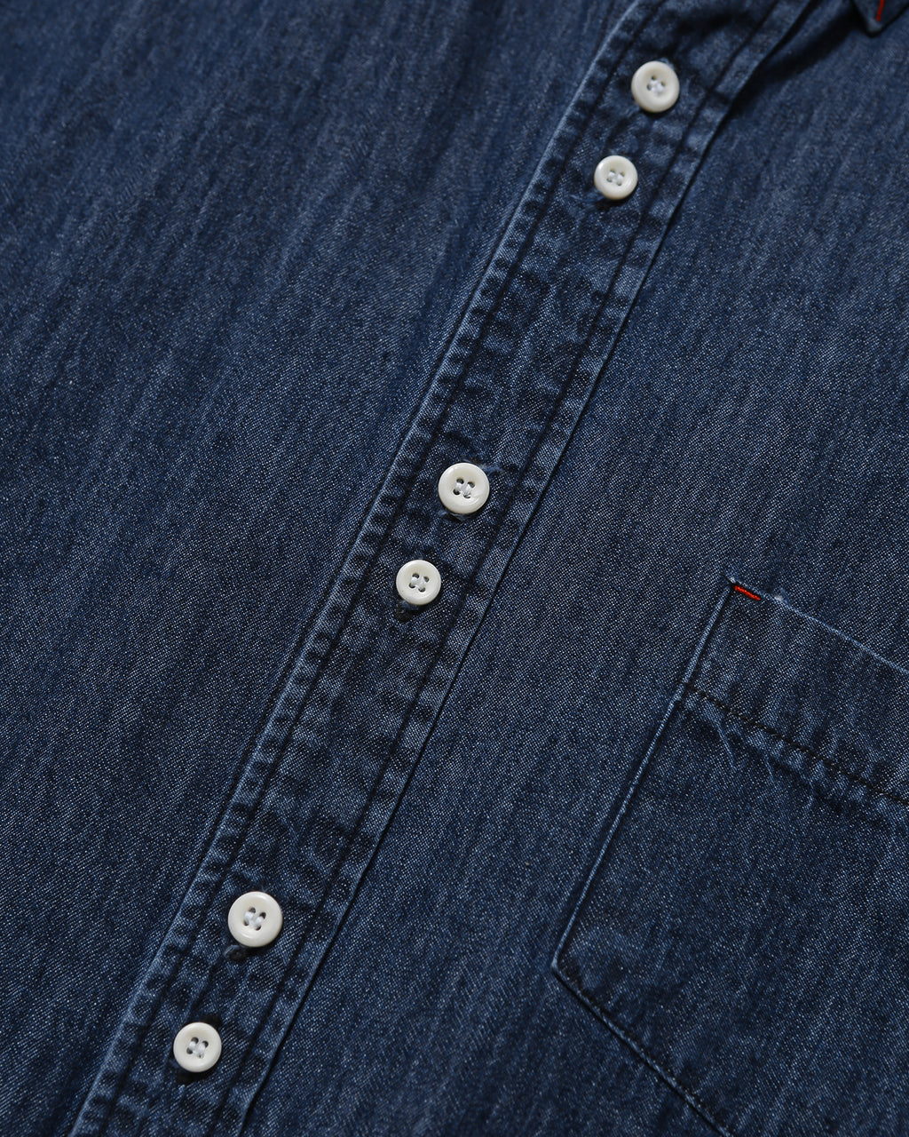 Double Button Solid Shirt - Indigo
