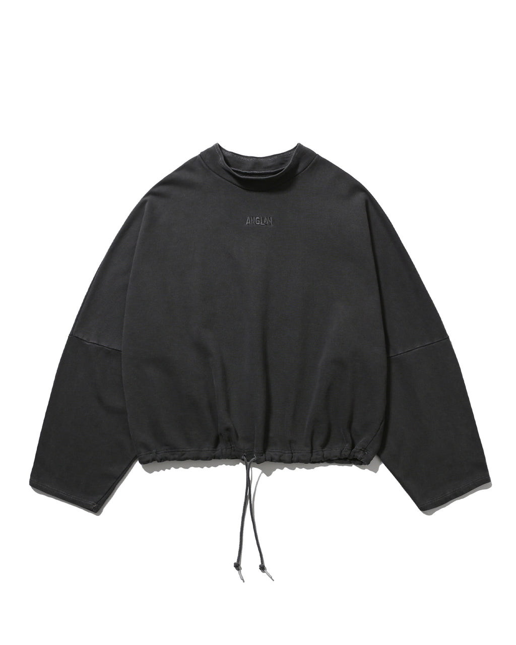 Pigment High-Neck Sweat Shirt - Washed Grey