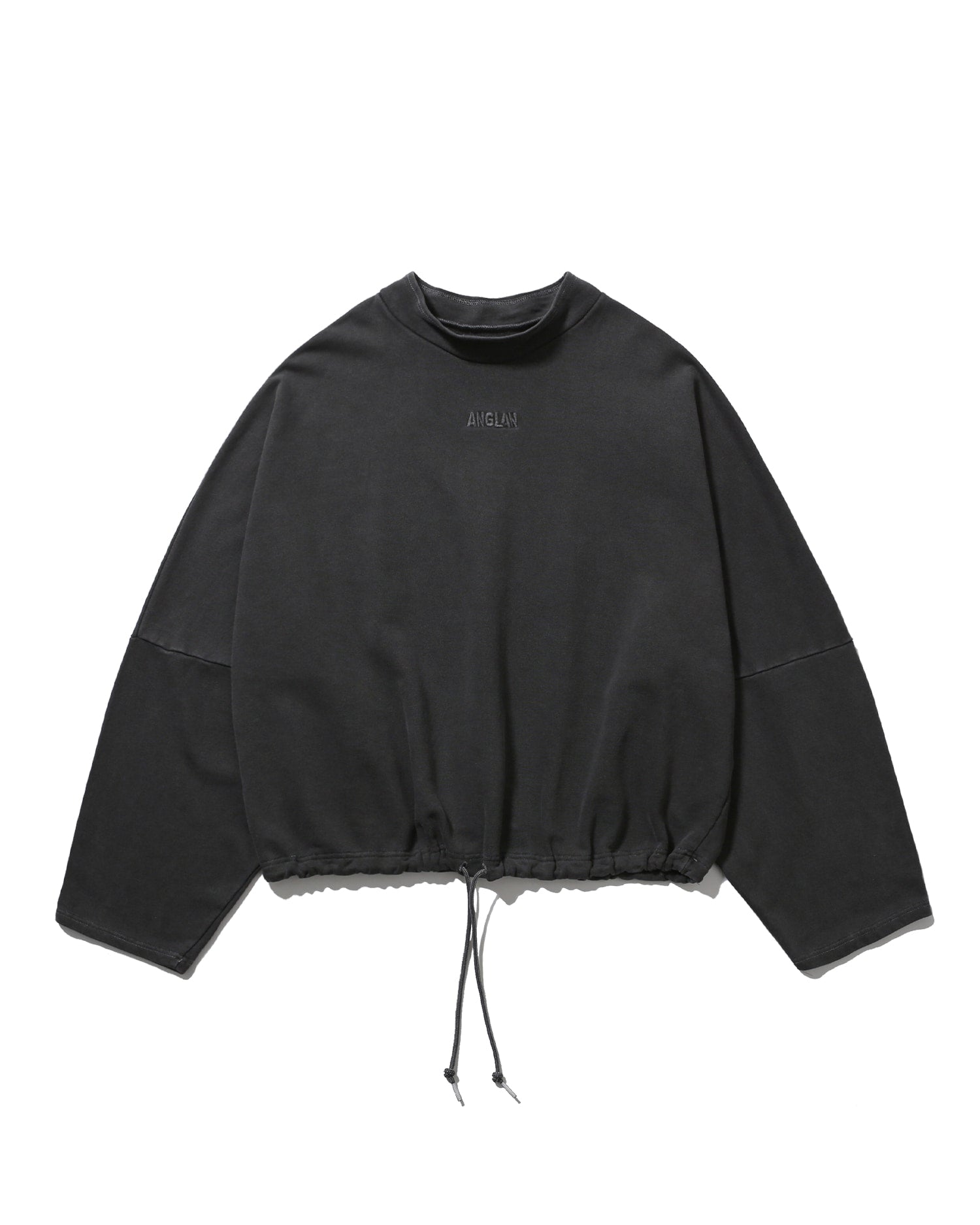Pigment High-Neck Sweat Shirt - Washed Grey